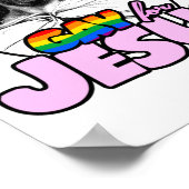 Gay for Jesus Rainbow Poster (Ecke)