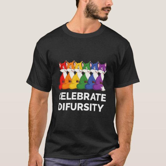 Gay Fox Furry Pride Lgbt Lgbtq Furry Fandom T-Shirt (Vorderseite)