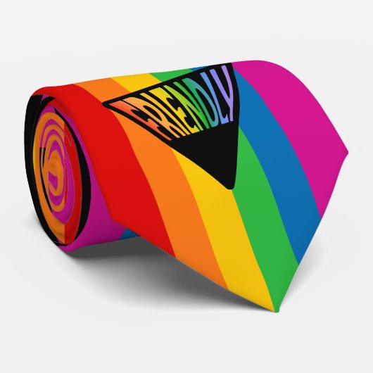 Gay Friendly Triangle Krawatte (Gerollt)