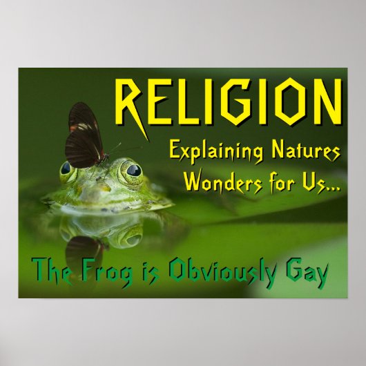 Gay Frog Poster (Vorne)