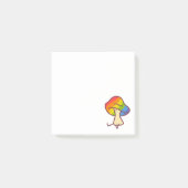 Gay Fungi Rainbow Mushroom Sticky Notes Post-it Klebezettel (Vorderseite)