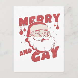 Gay Funny Christmas LGBTQ Prix Feiertagspostkarte