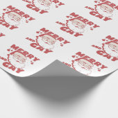 Gay Funny Christmas LGBTQ Prix Geschenkpapier (Ecke)