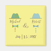 Gay-Gastgeschenk Hochzeit Magnet (Vorne)