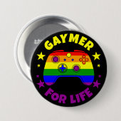 Gay Gaymer für lebenslange Flag-Controller Button (Vorne & Hinten)