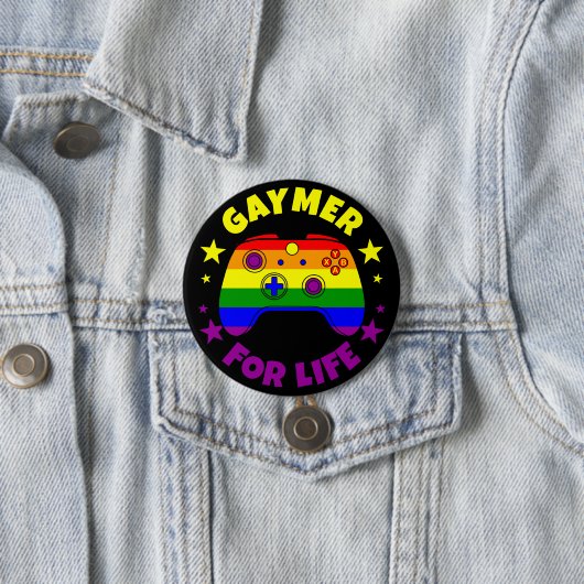 Gay Gaymer für lebenslange Flag-Controller Button (Beispiel)