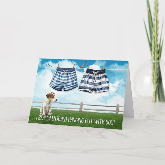 Gay genoss es, mit dir auszugehen Swim Trunks Karte (Vorderseite)