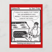 Gay Gingerbrot Men Feiertagspostkarte (Vorderseite)