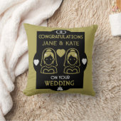 Gay Girls Wedding Day Kissen (Decke)