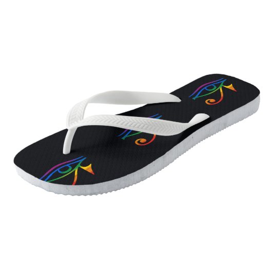 Gay Goth Pride Badesandalen (Schrägansicht)
