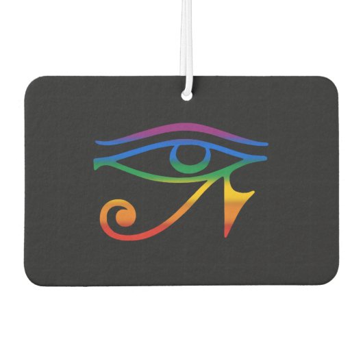 Gay Goth Pride Flag Autolufterfrischer (Vorderseite)