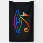 Gay Goth Pride Flag Banner (Vertikal)