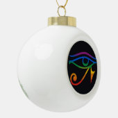 Gay Goth Pride Flag Keramik Kugel-Ornament (Links)