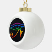 Gay Goth Pride Flag Keramik Kugel-Ornament (Rechts)