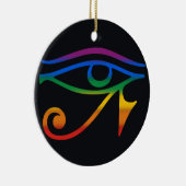 Gay Goth Pride Flag Keramik Ornament (Rechts)