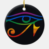 Gay Goth Pride Flag Keramik Ornament (Hinten)