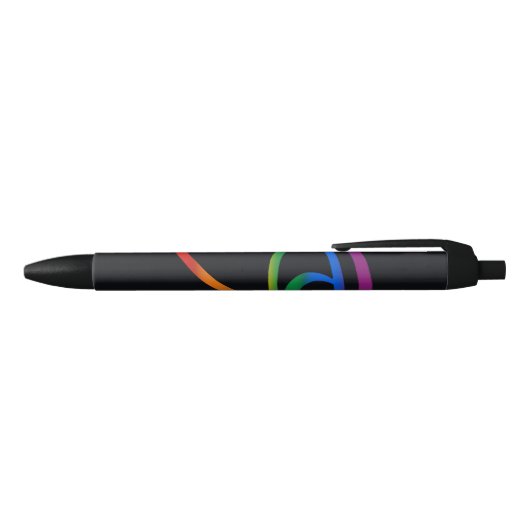 Gay Goth Pride Flag Kugelschreiber (Oberseite)