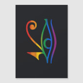 Gay Goth Pride Flag Magneteinladung (Vorderseite)