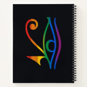 Gay Goth Pride Flag Notizblock (Rückseite)