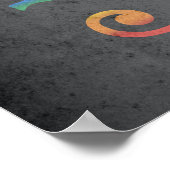 GAY GOTH PRIDE FLAG POSTER (Ecke)