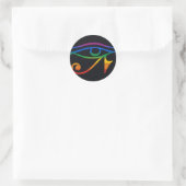 Gay Goth Pride Flag Runder Aufkleber (Tasche)