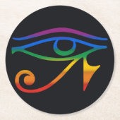 Gay Goth Pride Flag Runder Pappuntersetzer (Vorderseite)