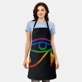 Gay Goth Pride Flag Schürze (Getragen)