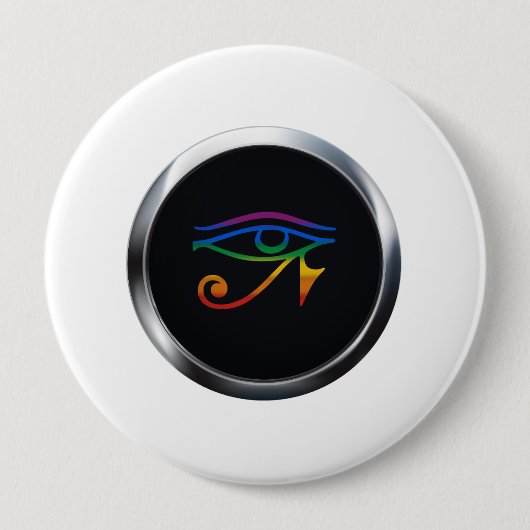 GAY GOTH PRIDE MEDALLION BUTTON (Vorderseite)