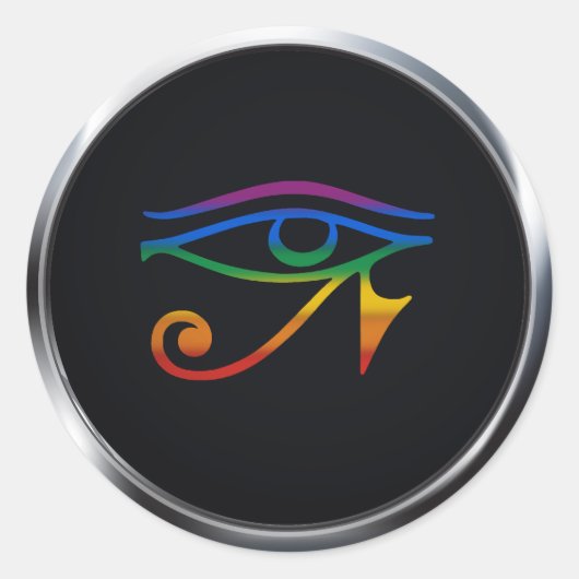 GAY GOTH PRIDE MEDALLION RUNDER AUFKLEBER (Vorderseite)