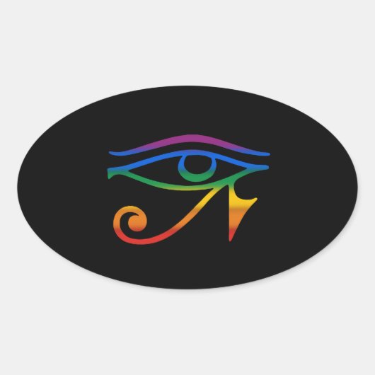 Gay Goth Pride Ovaler Aufkleber (Vorderseite)