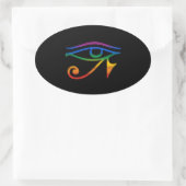 Gay Goth Pride Ovaler Aufkleber (Tasche)