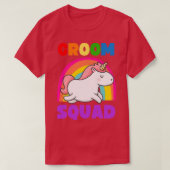 GAY GROOM SQUAD LGBT BACHELOR PARTEI T-Shirt (Design vorne)