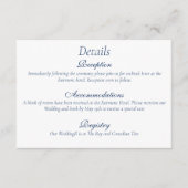 Gay Grooms Regency Blue Rose Begleitkarte (Vorderseite)