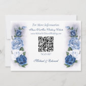 Gay Grooms Regency Blue Rose Save The Date (Rückseite)