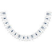 Gay Grooms Regency Blue Rose Wimpelkette (Alle)