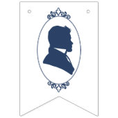 Gay Grooms Regency Blue Rose Wimpelkette (Zweite Fahne)