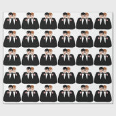 Gay Grooms Wedding Geschenkpapier (Flach)