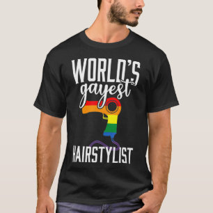 Gay Hairstylist Funny LGBT Pride Hairdresser T-Shirt