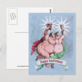 Gay Happy Anniversary Postkarte (Vorne/Hinten)