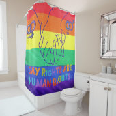 Gay hat Rechte Duschvorhang (Beispiel)