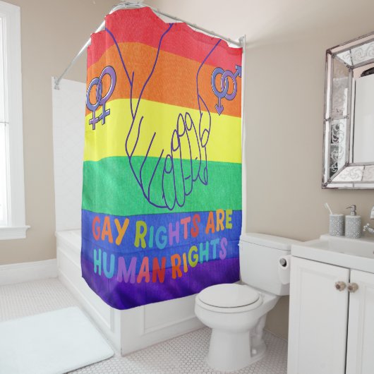 Gay hat Rechte Duschvorhang (Beispiel)