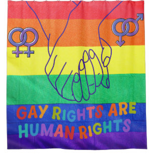Gay hat Rechte Duschvorhang