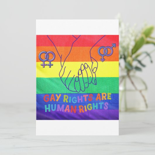Gay hat Rechte Einladung (Stehend Vorderseite)