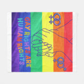 Gay hat Rechte Fleecedecke (Vorderseite (Horizontal))