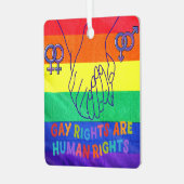 Gay hat Rechte Ornament Aus Metall (Vorderseite links)