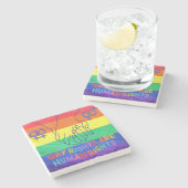 Gay hat Rechte Steinuntersetzer (Seitenansicht)