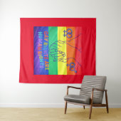 Gay hat Rechte Wandteppich (Beispiel (Horizontal))