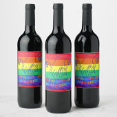 Gay hat Rechte Weinetikett (Flaschen)