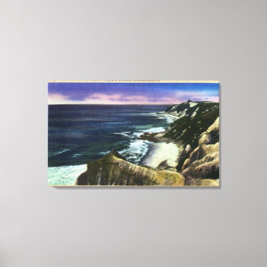 Gay Head Cliffs, gestreifte Bass Fishing Grounds Leinwanddruck (Vorderseite)