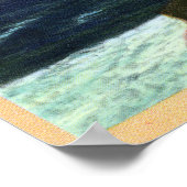 Gay Head Cliffs, gestreifte Bass Fishing Grounds Poster (Ecke)